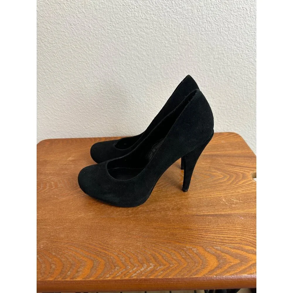 Steve Madden 7M Stylist Stiletto High Heel Pump Shoes Black